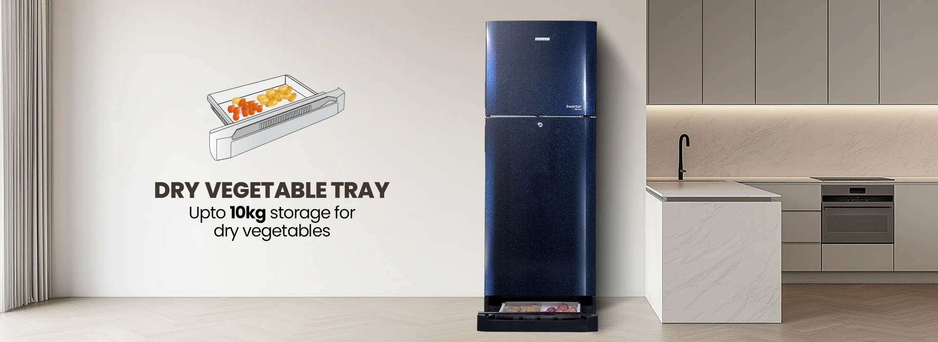 Kenwood KRF‑24457 VCM Inverter Refrigerator