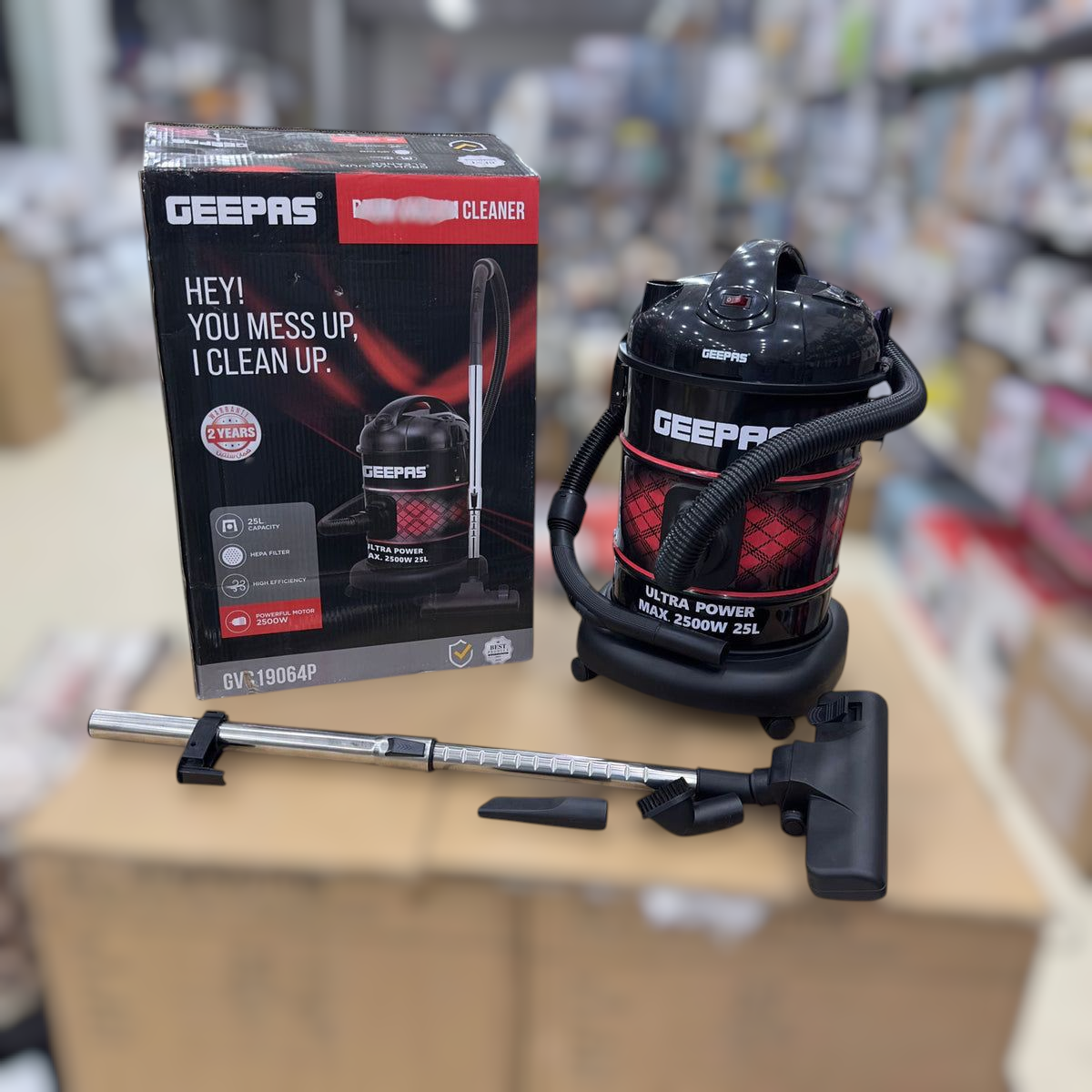 Geepas GVC19064P Drum Vacuum Cleaner