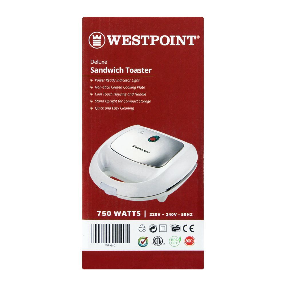 WestPoint WF-640 Sandwich Toaster