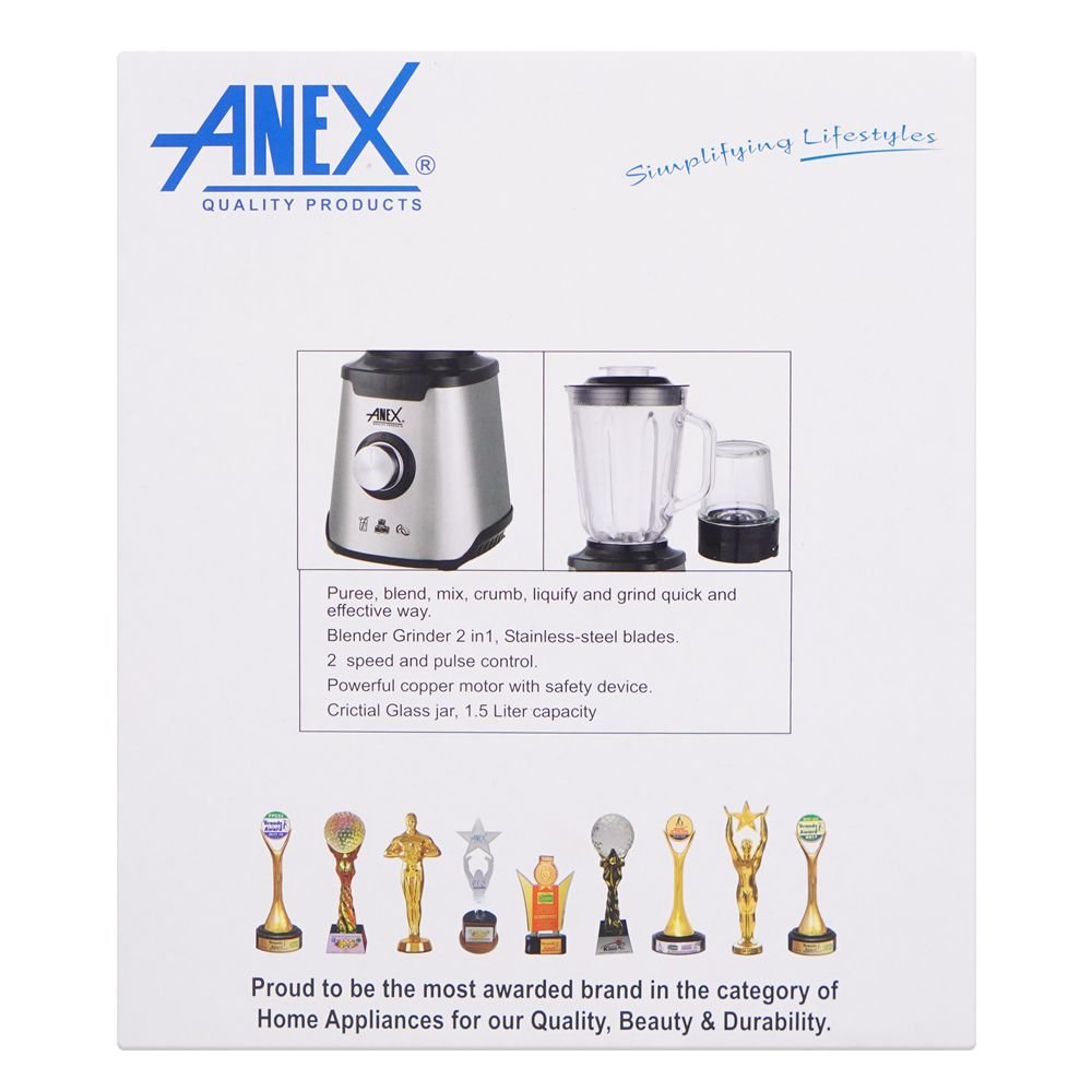 Anex AG-6130GL Deluxe Blender & Grinder
