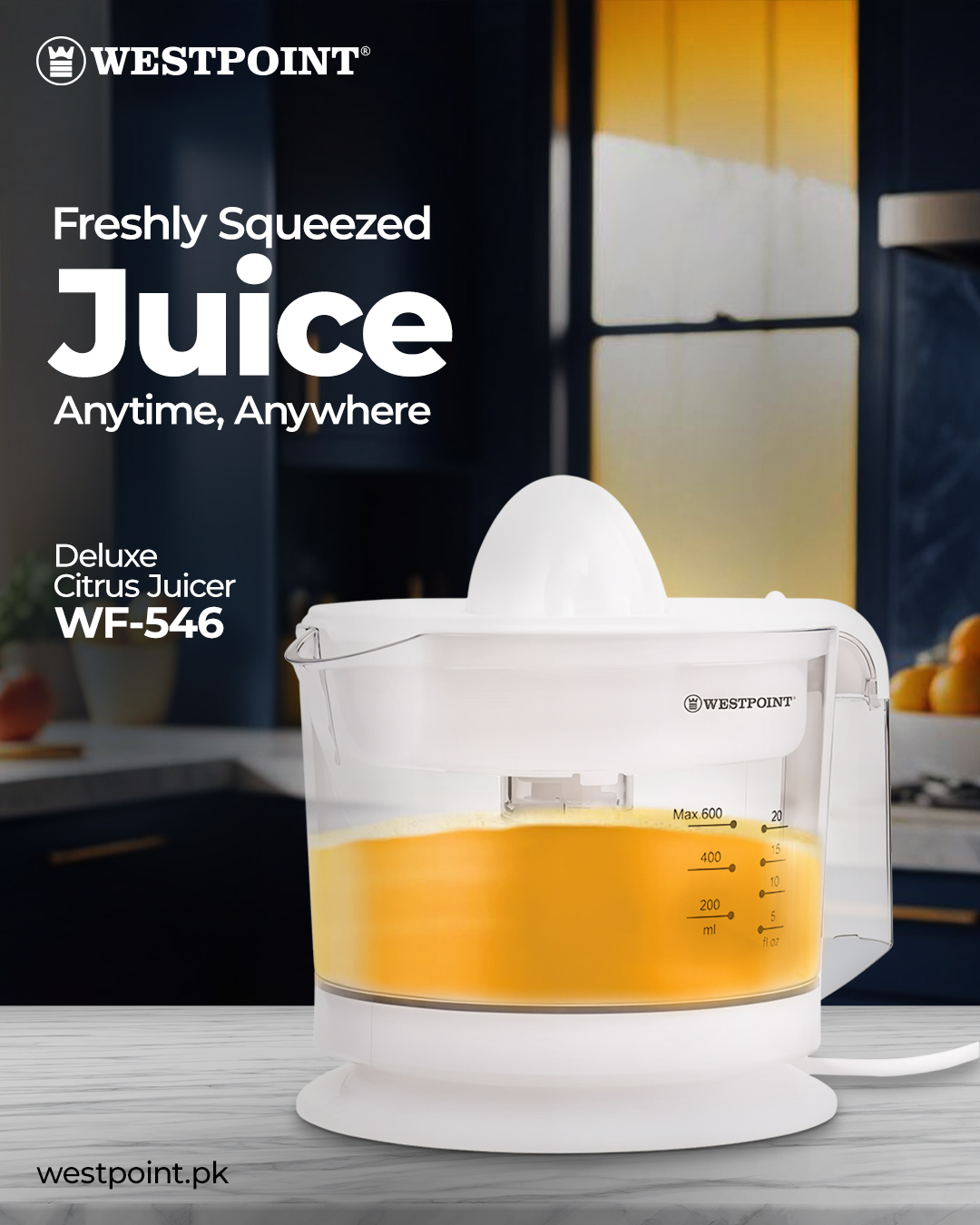 WestPoint WF‑546 Deluxe Citrus Juicer