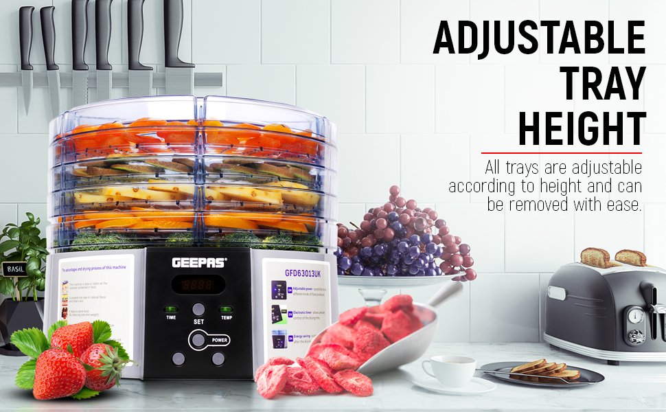 Geepas GFD63013UK Food Dehydrator