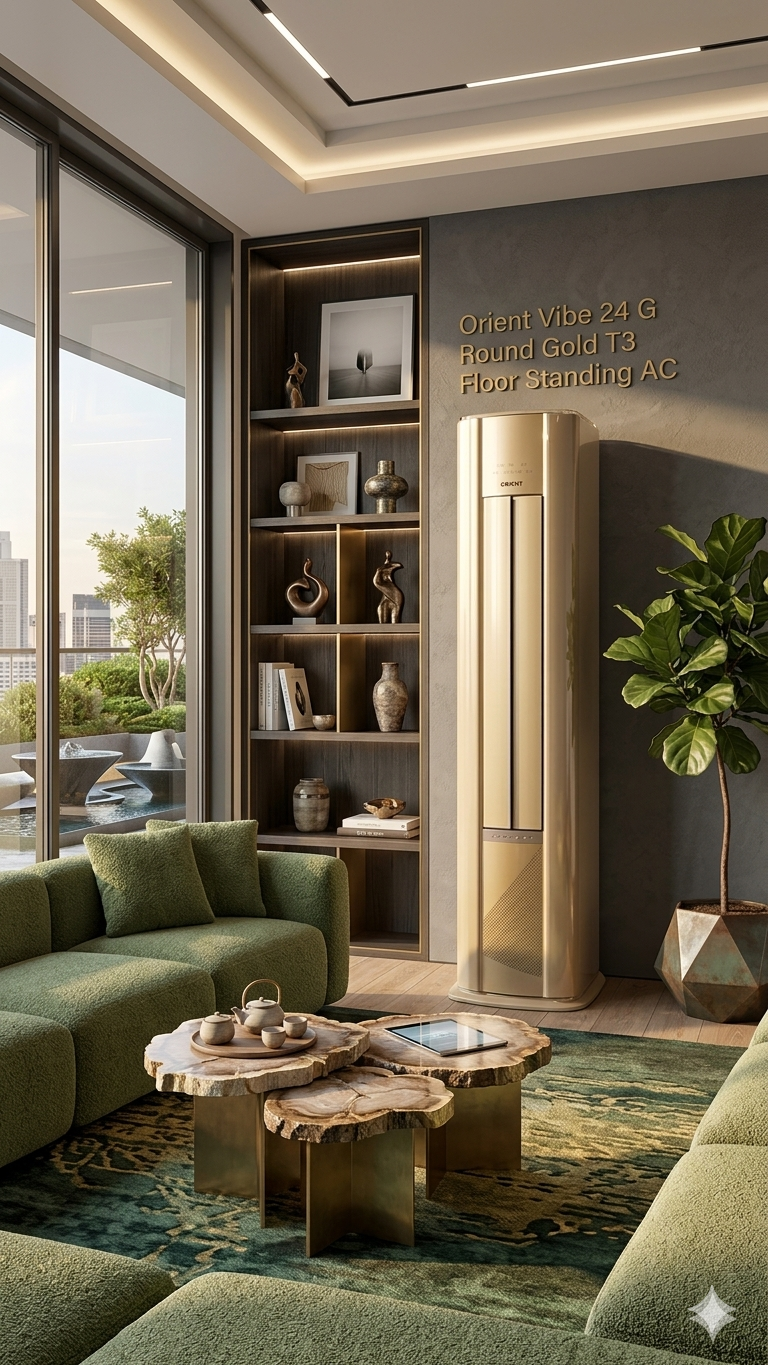 Orient Vibe 24 G Round Gold T3 Floor Standing AC - Image 2
