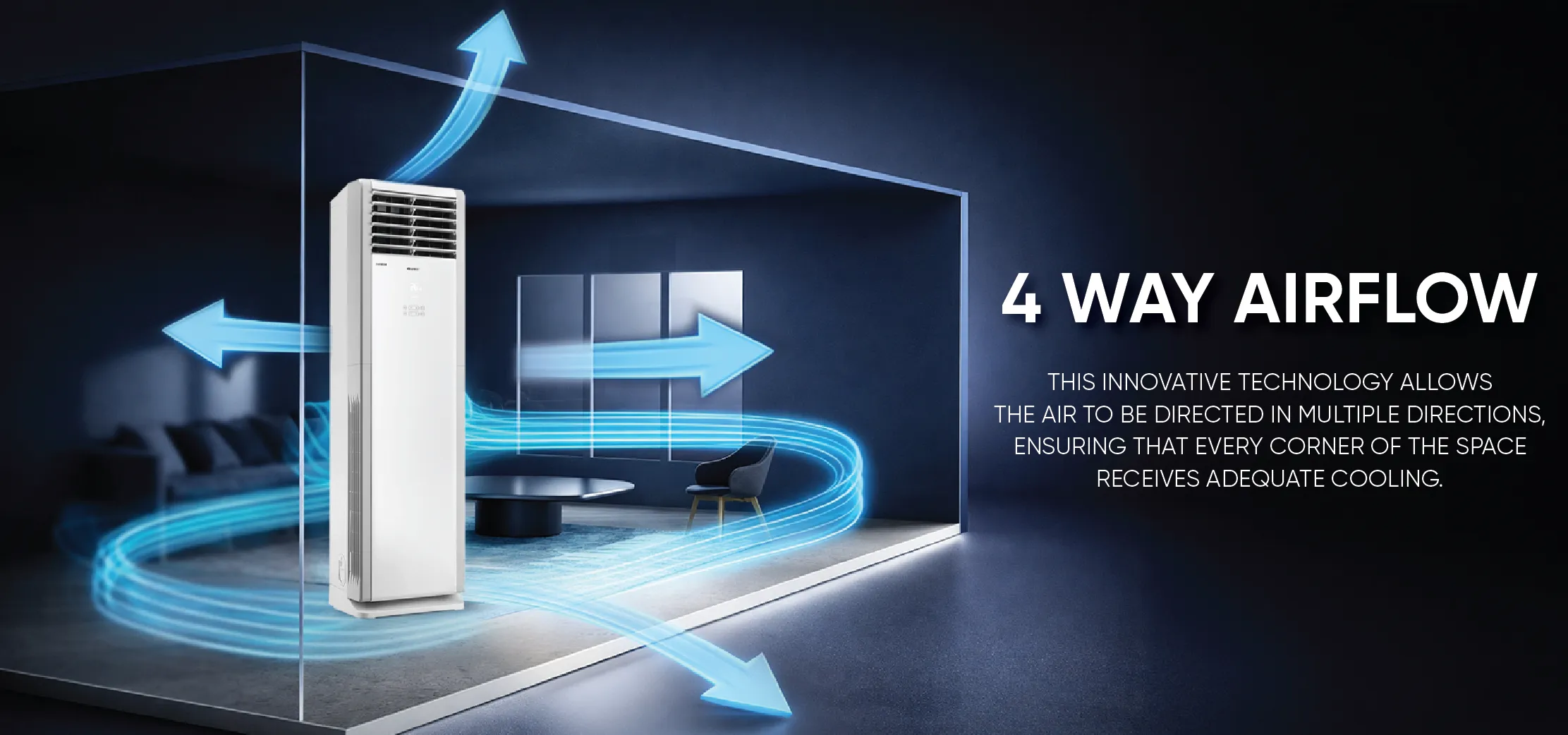 Gree T-Fresh G-Boost GF-24TFIH 2 Ton Floor Standing AC