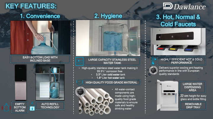 Dawlance DBD-1034 EZ Bottom Load Water Dispenser