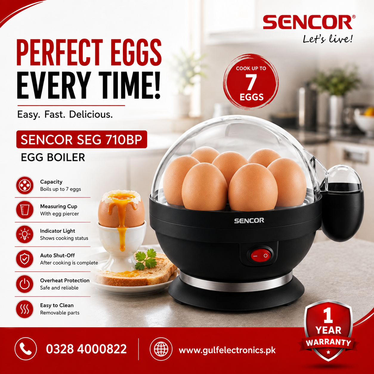 Sencor SEG 710BP Egg Cooker