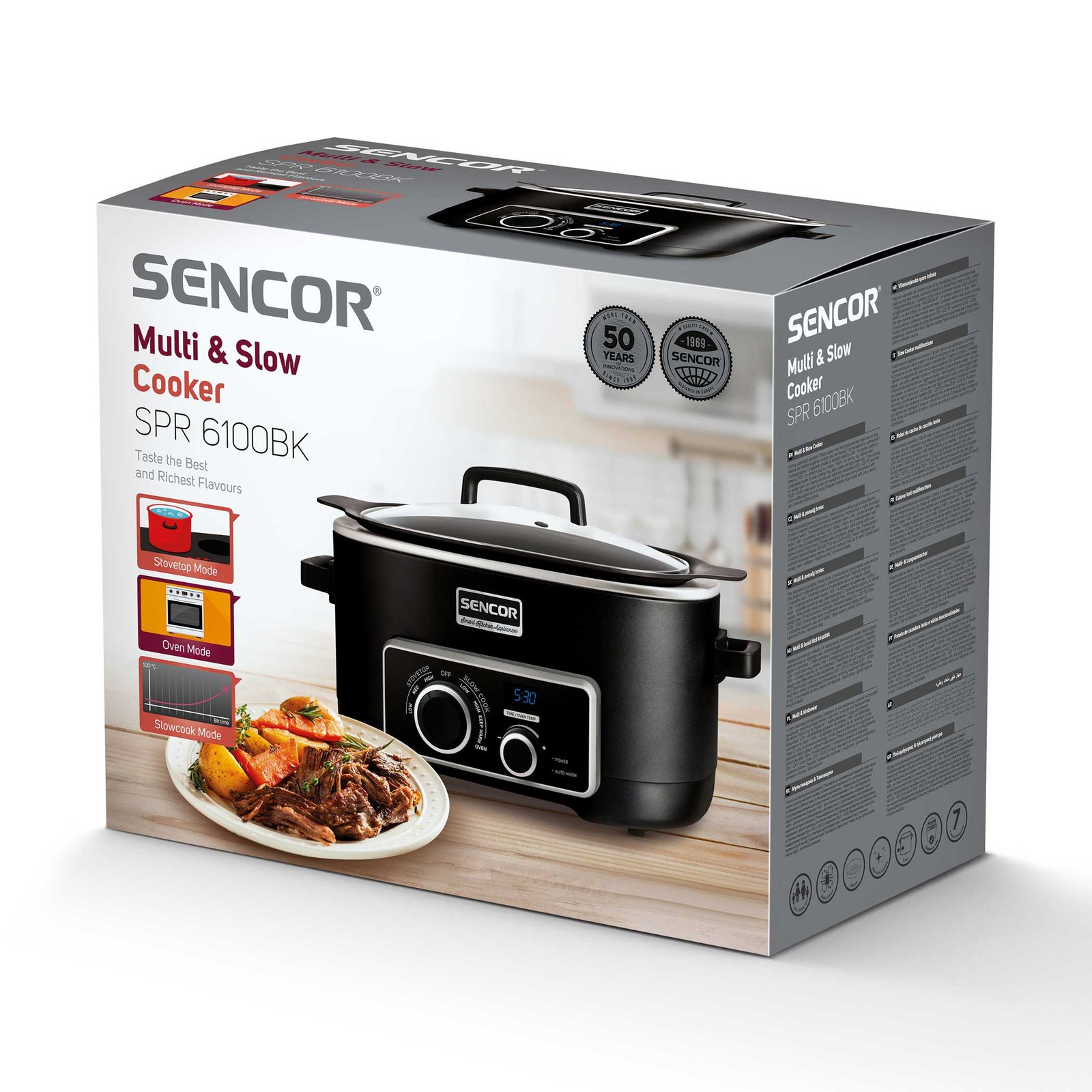 Sencor SPR 6100BK Multi & Slow Cooker