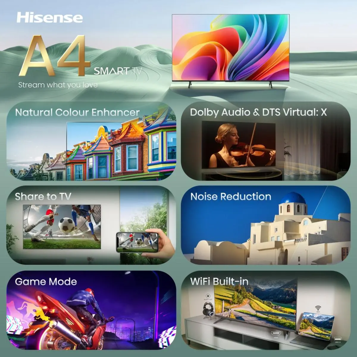 Hisense 40" A4S FHD Smart TV