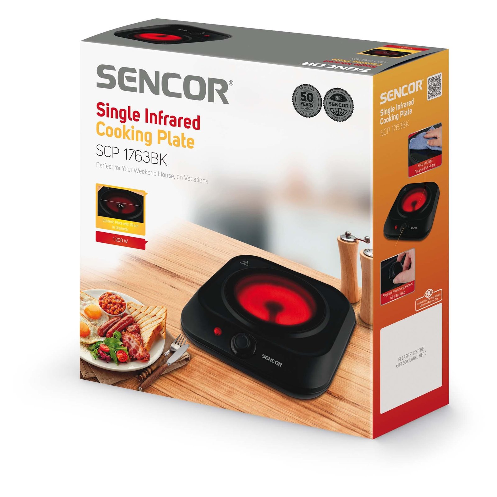 Sencor SCP 1763BK Single Infrared Cooker
